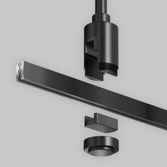Maytoni Technical TRA158C-BL1-B Крепление потолочное 360 мм с вводом питания Flarity, изображение 4