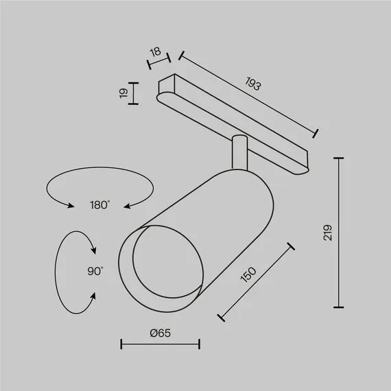 Maytoni TR032-2-20W2.7K-M-B Трековый магнитный светодиодный светильник EXILITY Focus LED, изображение 11