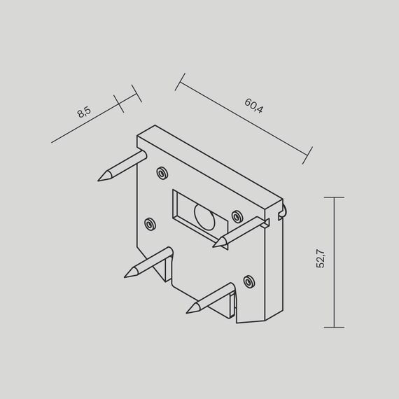 Maytoni TRA034D-EC-422B Торцевая заглушка для демпферного шинопровода, черная Exility, изображение 4