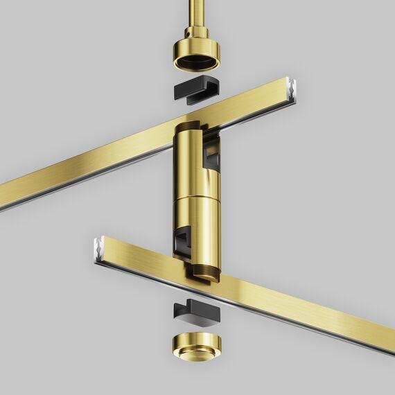Maytoni Technical TRA158C-D1-BS Крепление потолочное двойное 300мм Flarity, изображение 4