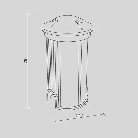 Maytoni Outdoor O044DL-L1S3K1 Уличный светильник встраиваемый в грунт светодиодный Flash, изображение 8