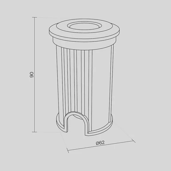 Maytoni Outdoor O044DL-L1S3K3 Уличный светильник встраиваемый в грунт светодиодный Flash, изображение 7