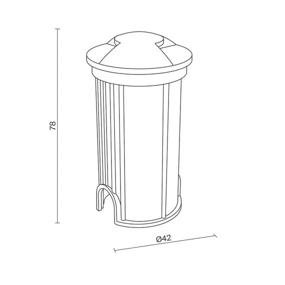 Maytoni Outdoor O044DL-L1S3K1 Уличный светильник встраиваемый в грунт светодиодный Flash, изображение 3