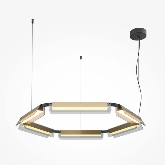 Maytoni Decorative MOD296PL-L60BS3K Люстра подвесная светодиодная Flat, изображение 3