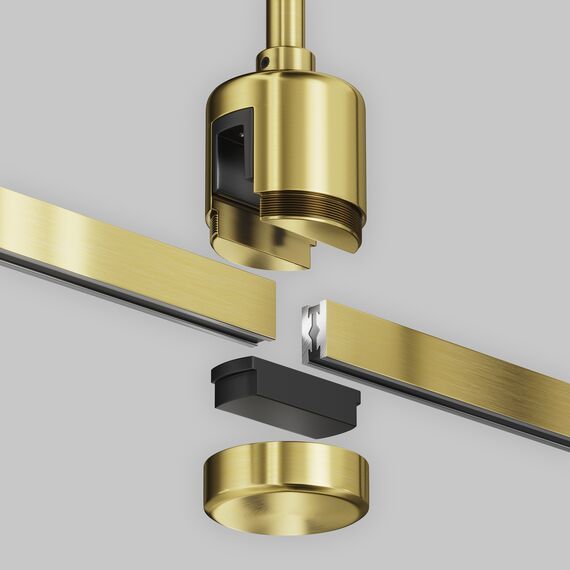 Maytoni Technical TRA156C-IPC1-BS Крепление потолочное 78мм с прямым коннектором питания Flarity, изображение 4