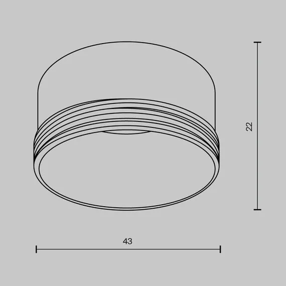 Maytoni Technical RingS-5-W Кольцо декоративное для светильника Focus LED Ring S-5-W, изображение 4