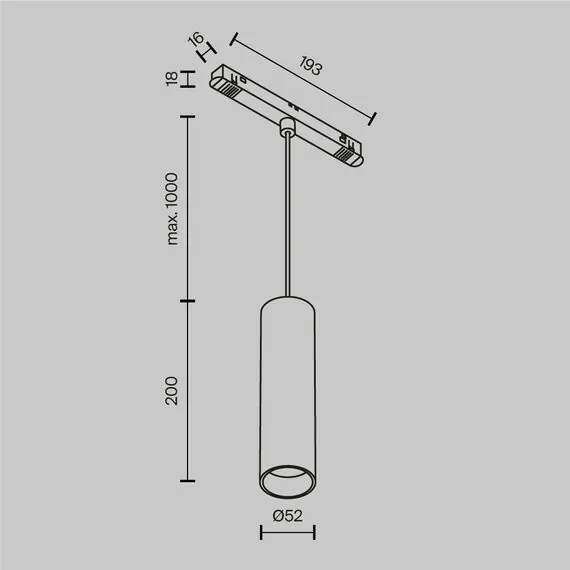 Maytoni Technical TR041-2-12W3K-BBS Трековый подвесной светильник Exility Focus LED, изображение 8