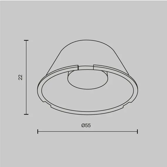 Maytoni Technical LensD60-60 Линза 55mm 60° 20Вт Focus Led, изображение 5