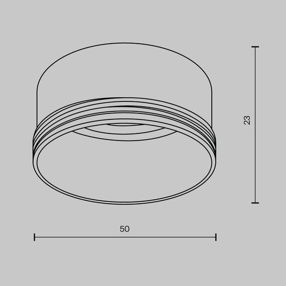 Maytoni Technical RingM-12-W Кольцо декоративное для светильника Focus LED Ring M-12-W, изображение 4