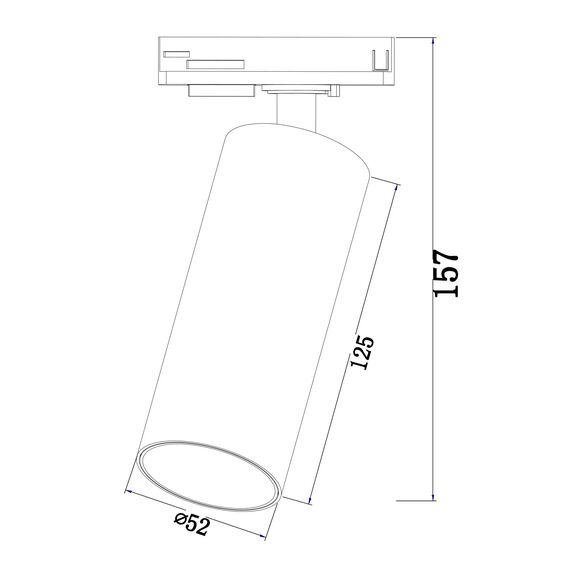 Maytoni Technical TR021-1-12B3K Трековый магнитный светодиодный светильник Unity Focus Led, изображение 3