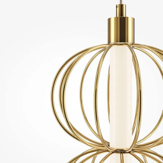 Maytoni Decorative MOD216PL-L10G3K Светильник подвесной светодиодный Golden Cage, изображение 2
