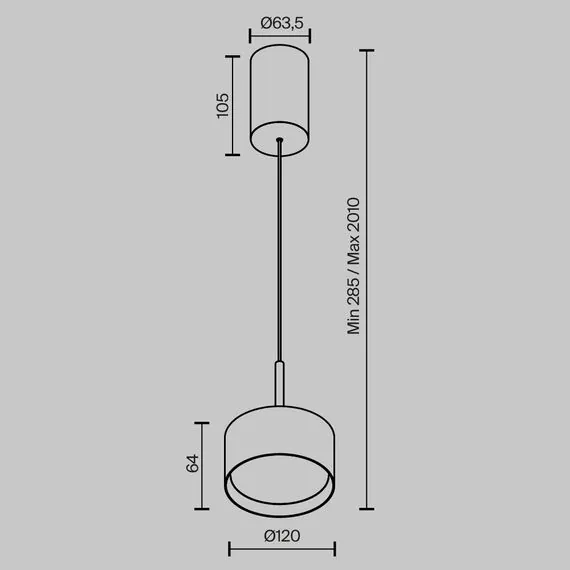 Maytoni Technical P102PL-12W3K-BS Светильник подвесной светодиодный Glare, изображение 9