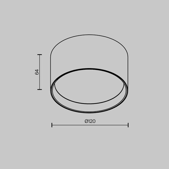 Maytoni Technical C091CL-12W3K-BS Светильник потолочная светодиодный Glare, изображение 6