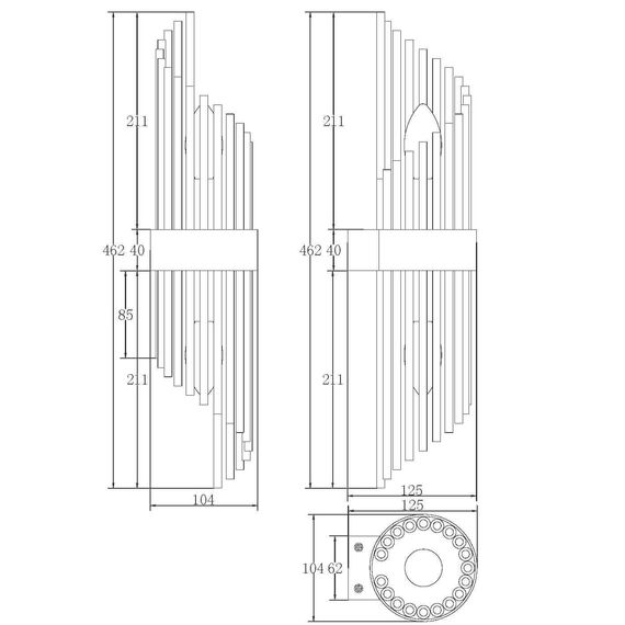 Maytoni MOD174WL-02G Настенный светильник (бра), изображение 7