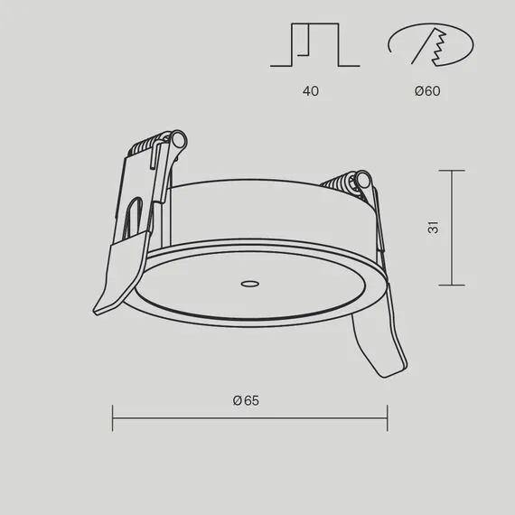 Maytoni Technical PA001-RS-B Основание для подвесного светильника Accessories for pendant, изображение 7
