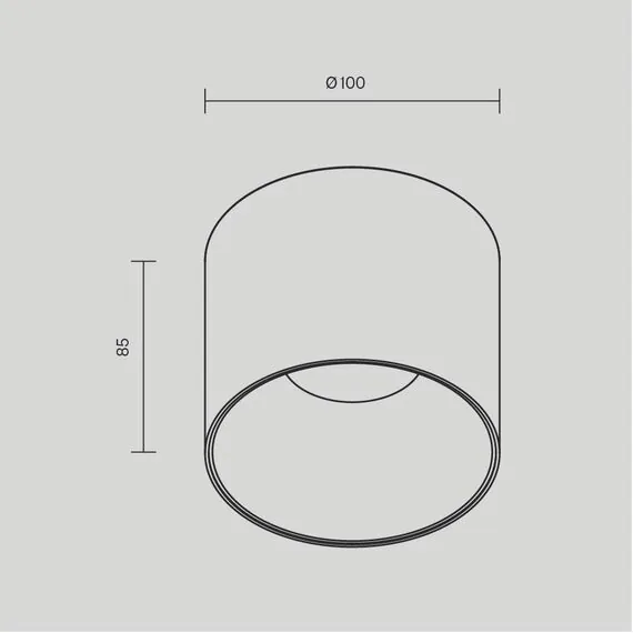 Maytoni Technical C064CL-01-15W3K-D-RD-B Потолочный светодиодный диммируемый светильник Alfa LED, изображение 7