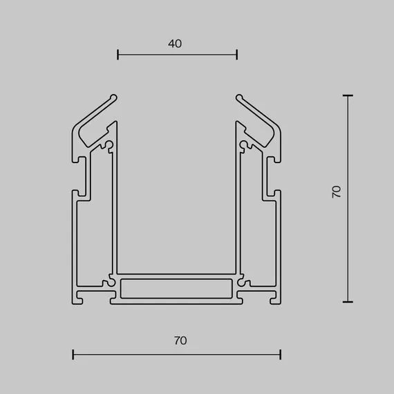 Maytoni Technical TRA010MP-212S Профиль для монтажа в натяжной потолок Gravity, изображение 7