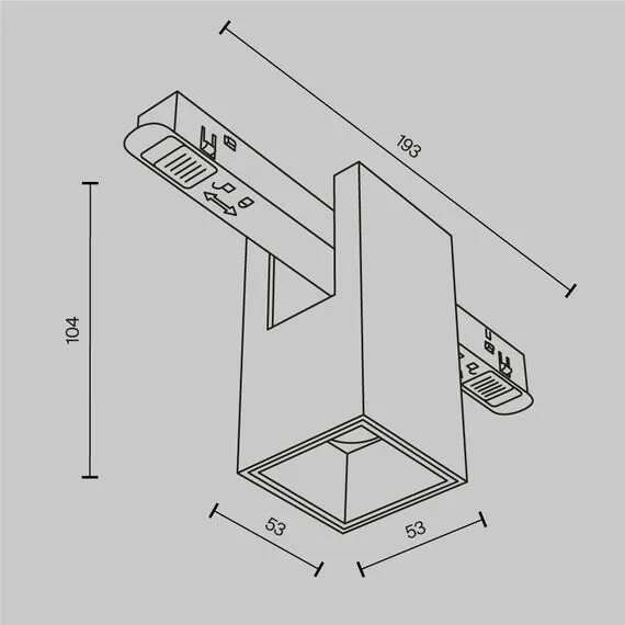 Maytoni Technical TR121-2-7W3K-B Трековый однофазный магнитный светодиодный светильник Exility Alfa, изображение 9