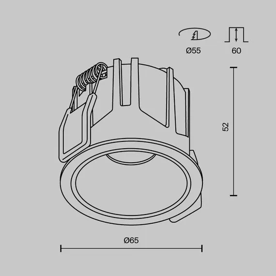 Maytoni DL043-01-10W3K-RD-B-1 Светильник встраиваемый светодиодный Alfa LED, изображение 10
