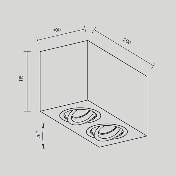 Maytoni Technical C017CL-02W Потолочный светильник Atom, изображение 8