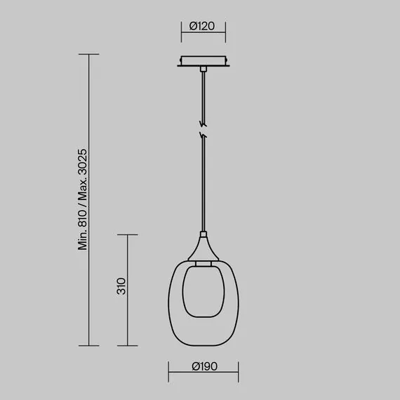 Maytoni MOD016PL-01BS1 Светильник подвесной Aura, изображение 6