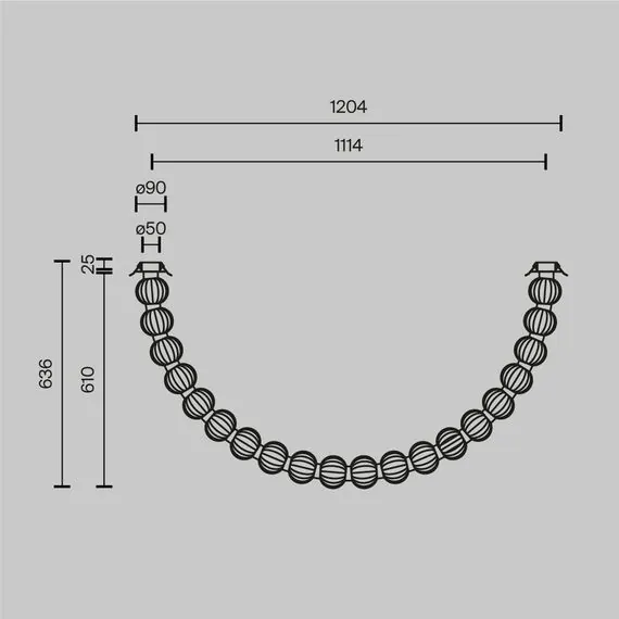 Maytoni Decorative MOD555CL-L28G3K Потолочный светильник Amulet, изображение 6