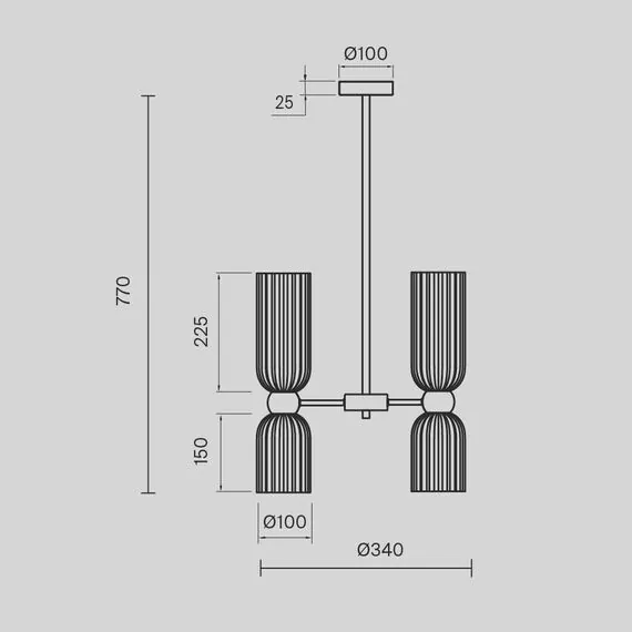 Maytoni Decorative MOD302PL-06GR Люстра на штанге Antic, изображение 6