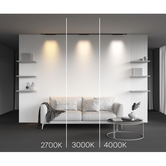 Maytoni Technical TR192-1-8W2.7K-B Трековый магнитный светодиодный светильник Levity Basis, изображение 7