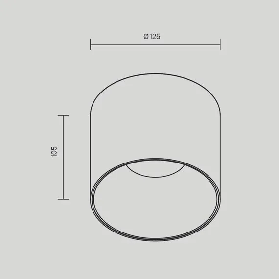 Maytoni Technical C064CL-01-25W4K-D-RD-WB Потолочный светильник Alfa LED 4000K 1x25Вт 60° Dim Triac, изображение 4