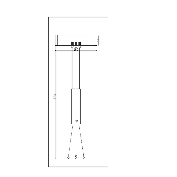 Maytoni Technical C032C-03-MG Подвесной комплект для светильника Zon, изображение 4