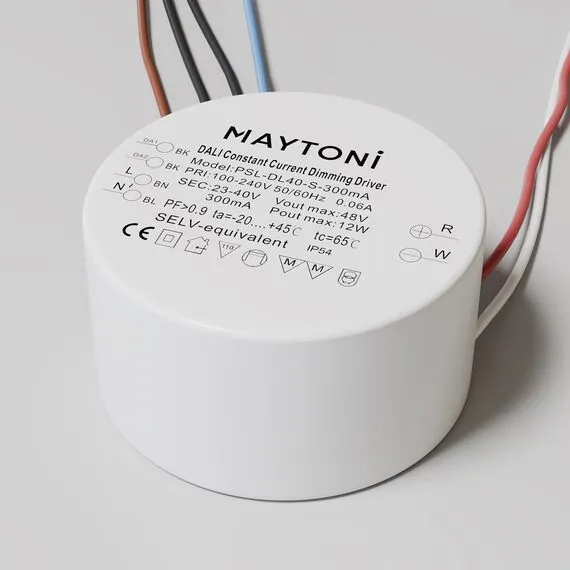 Maytoni Technical PSL-DL40-S-300mA Блок питания 23-40В 12Вт IP54 Dali, изображение 2