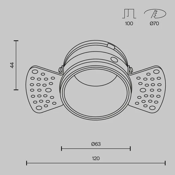 Maytoni Tecnical DL048-01W Встраиваемый светильник, изображение 8