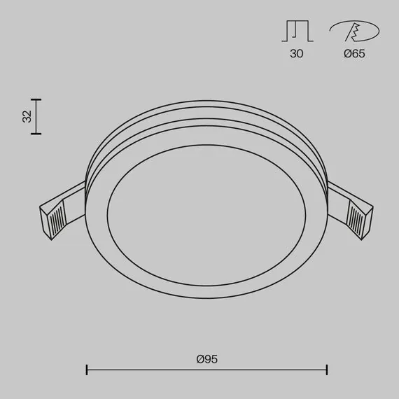 Maytoni Technical DL303-L7B4K Встраиваемый светильник Phanton, изображение 8