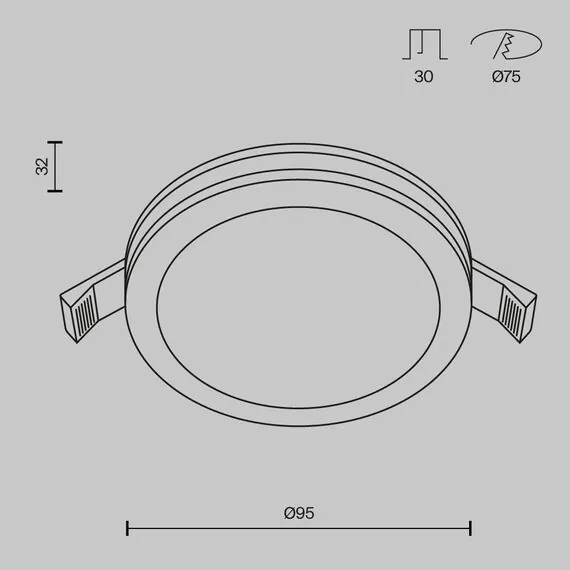 Maytoni Technical DL303-L12B4K Встраиваемый светильник Phanton, изображение 8