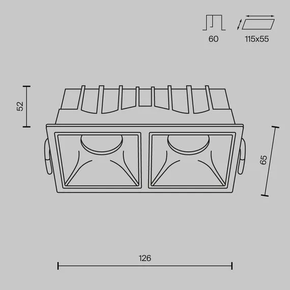 Maytoni Technical DL043-02-10W4K-SQ-W Встраиваемый светильник, изображение 9