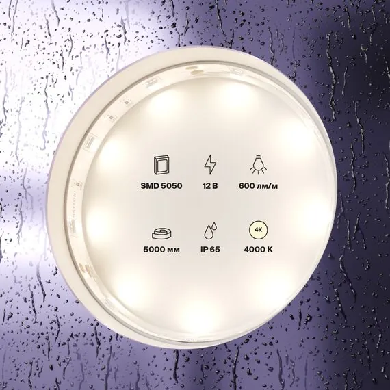 Maytoni Led Strip 10124 Светодиодная лента 7,2Вт/м 12V IP65 4000K 10124, изображение 3