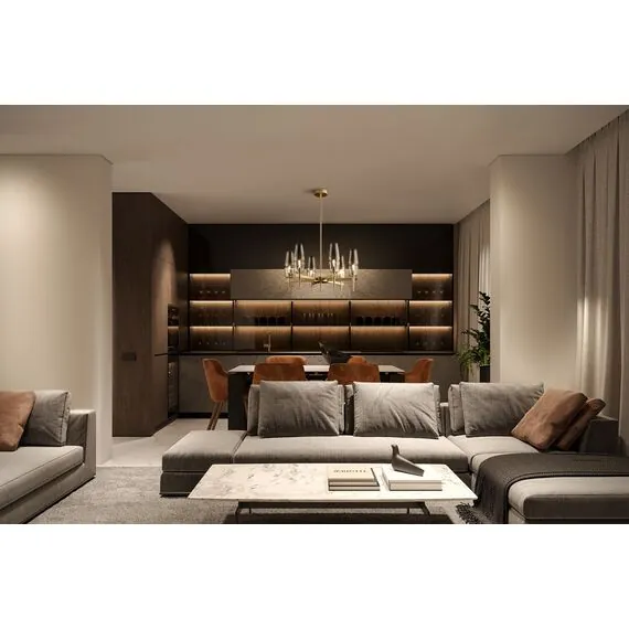 Maytoni Decorative H002PL-06G Люстра на штанге Lita, изображение 4