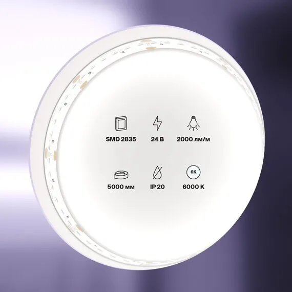 Maytoni Led Strip 10156 Светодиодная лента 20Вт/м 24V IP20 6000K 10156, изображение 3