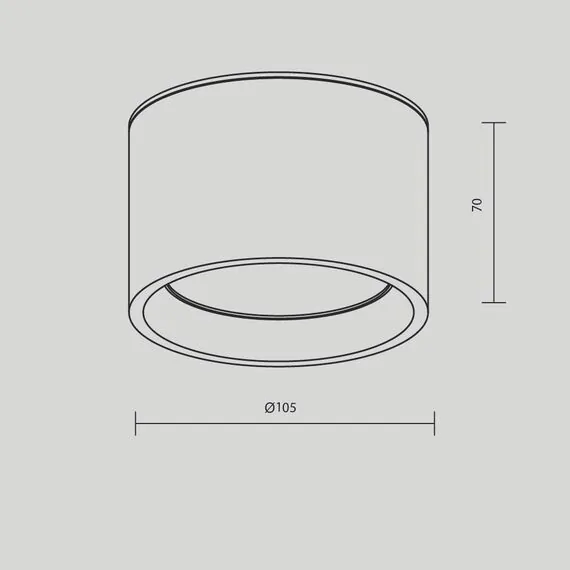 Maytoni Technical C090CL-10W3K-B Светильник потолочный светодиодный Hydra, изображение 6