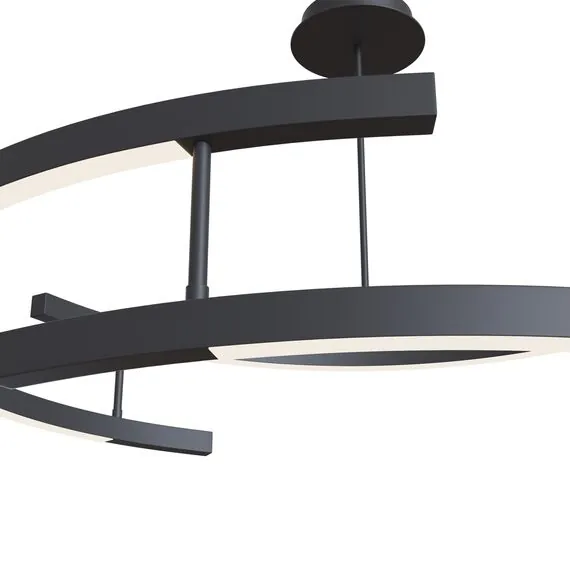 Maytoni Decorative MOD016PL-L52BK Люстра подвесная светодиодная Line, изображение 2
