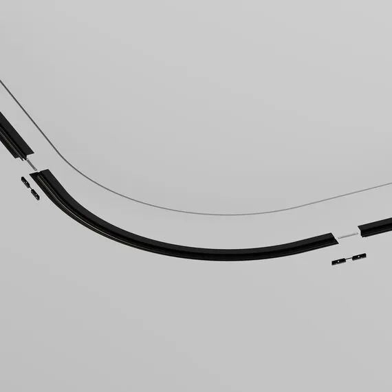 Maytoni Technical TRA184-R900-12B Коннектор радиусный R900 встраиваемый под ГКЛ 9,5мм Levity, изображение 4