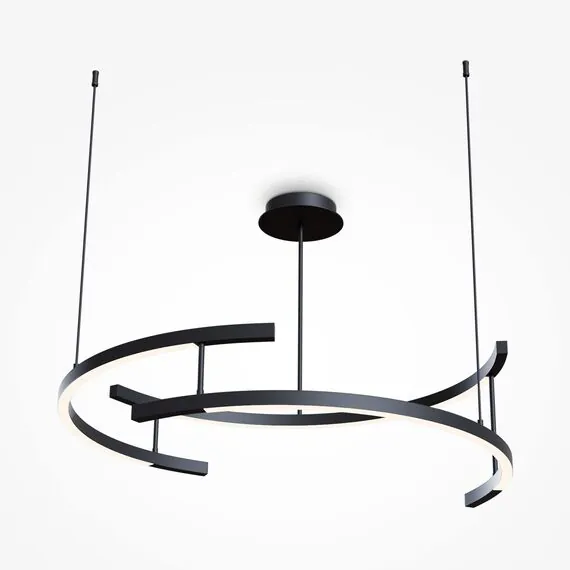 Maytoni Decorative MOD016PL-L52BK Люстра подвесная светодиодная Line, изображение 3