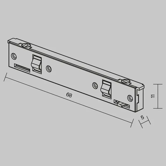 Maytoni Technical TRA184IPC-1B Коннектор питания прямой Levity, изображение 6