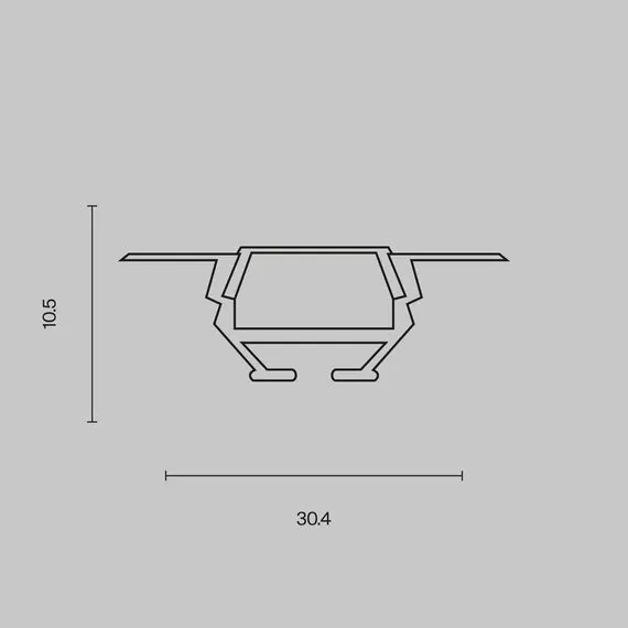 Maytoni Led Strip ALM010S-2M Профиль для ленты, изображение 5
