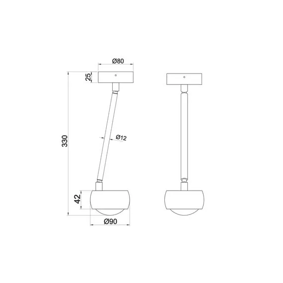 Maytoni Technical MOD072CL-L8W3K Потолочный светильник Lens, изображение 3