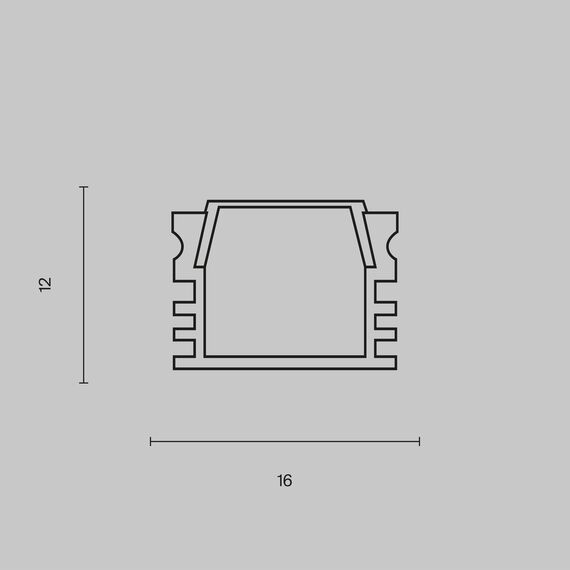 Maytoni Led Strip ALM005S-2M Профиль для ленты, изображение 7