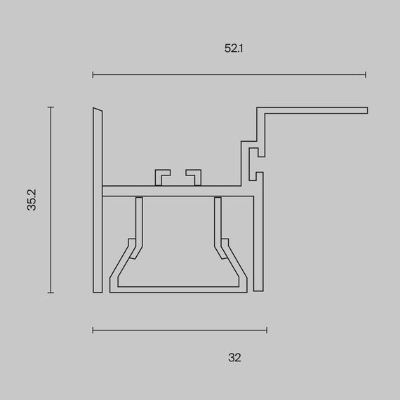 Maytoni Led Strip ALM012S-2M Профиль для ленты, изображение 7