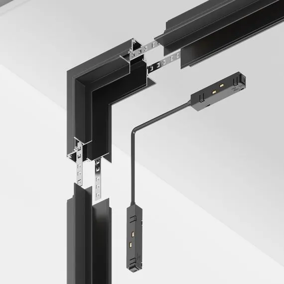 Maytoni Technical TRX010ICL-22B Угол внутренний для встраиваемого магнитного шинопровода Gravity, изображение 4