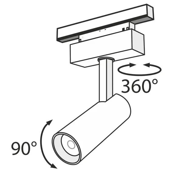 Maytoni Technical TR019-2-10W3K-B Трековый светильник для магнитного шинопровода S35 Focus Led, изображение 3