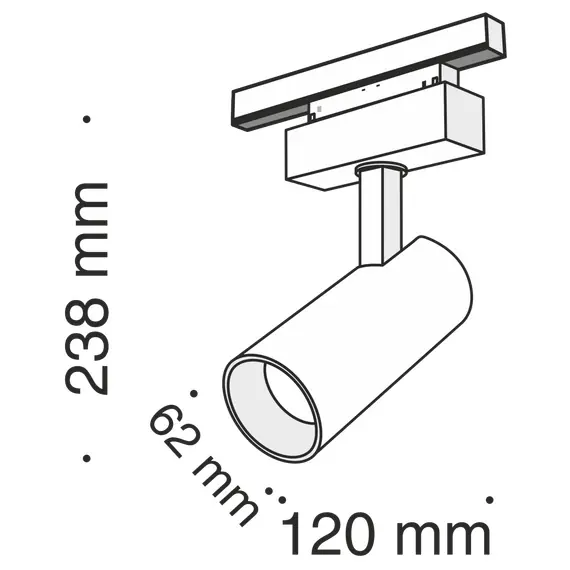 Maytoni Technical TR019-2-15W3K-B Трековый светильник для магнитного шинопровода S35 Focus Led, изображение 3